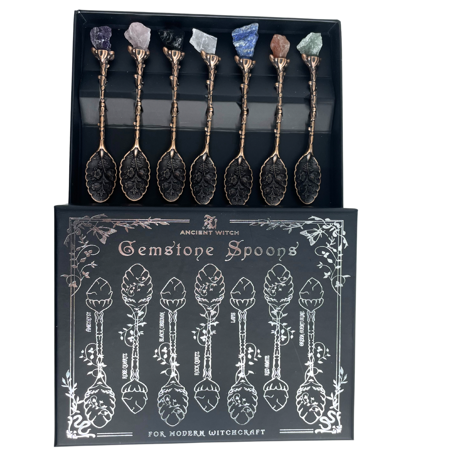 Großhandel Edelstein-Hexenlöffel-Sets