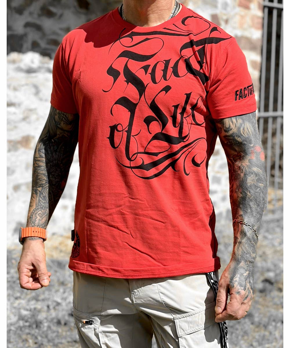 Fact of Life T-Shirt „Sinner“ TS-82 fiery red