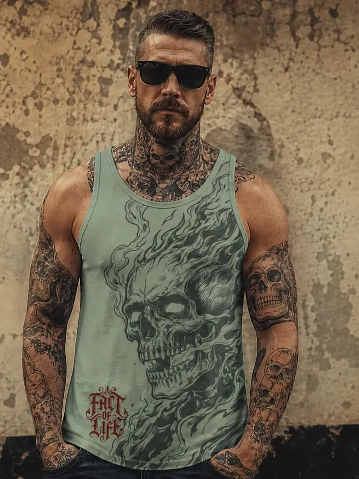 Herren Tanktop Skull