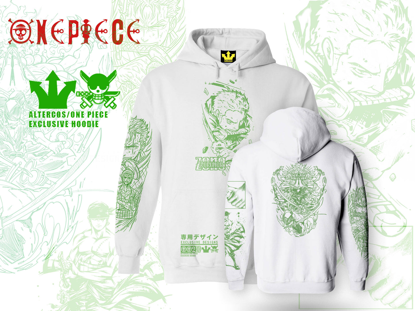 One Piece Roronoa Zoro Kapuzenpullover
