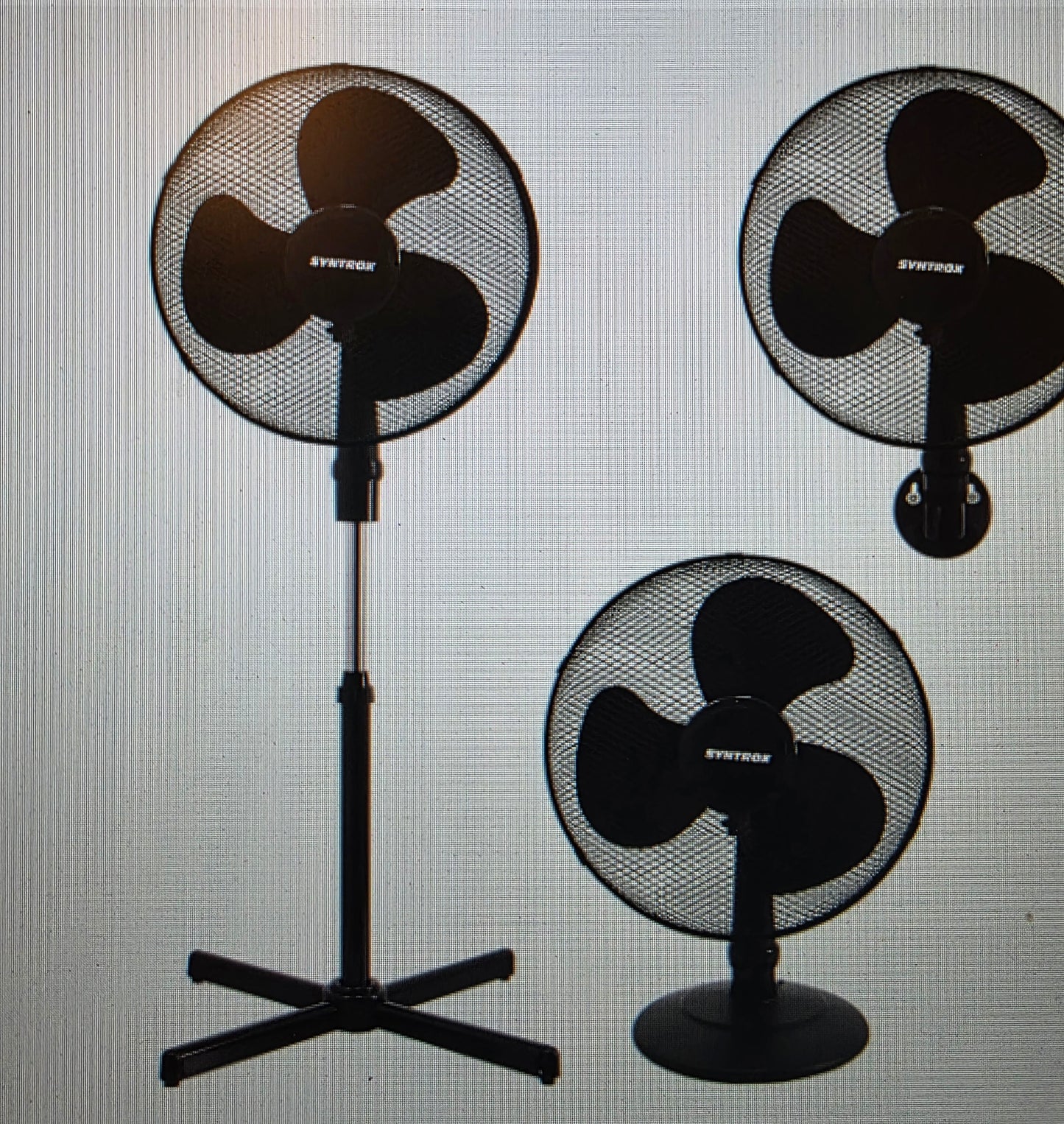 Syntrox Ventilator Set 3-in-1 Stand,Tisch und Wand
