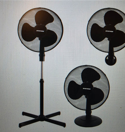 Syntrox Ventilator Set 3-in-1 Stand,Tisch und Wand