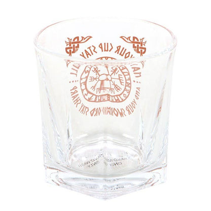 Viking-Kompass Lowball-Glas mit Untersetzer