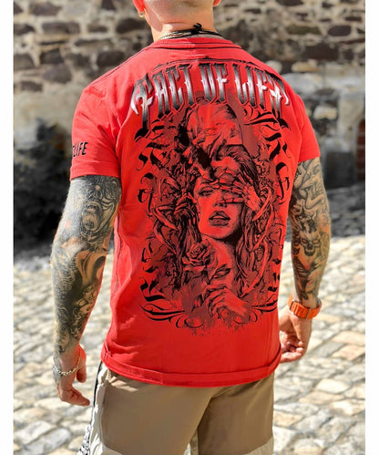 Fact of Life T-Shirt „Sinner“ TS-82 fiery red
