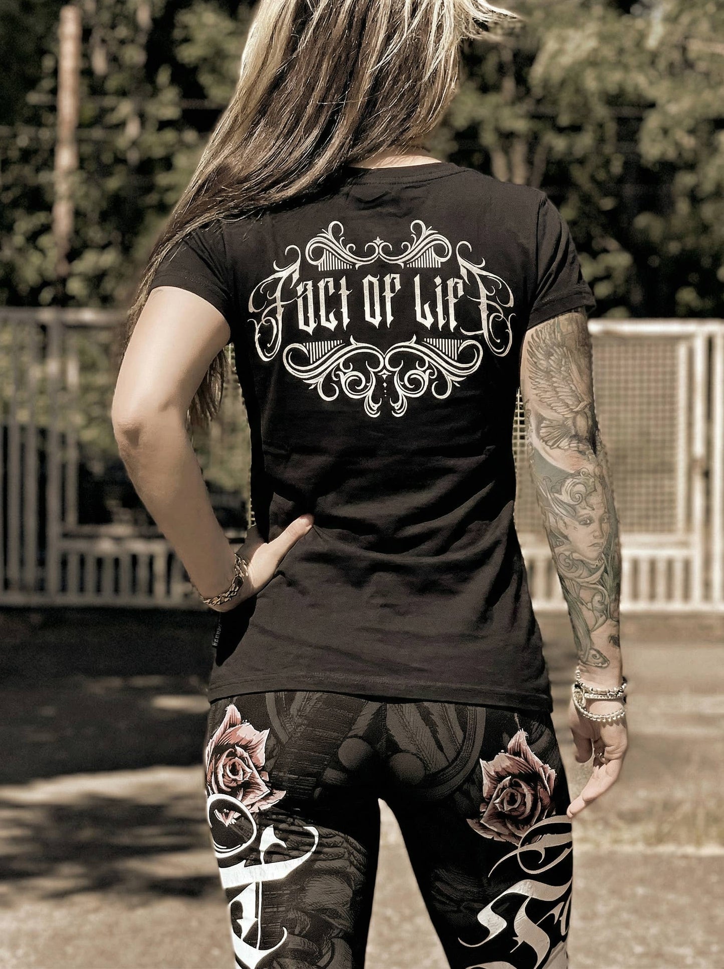 Fact of Life Frauen T-Shirt "Blood Never Lies" GS-10 black