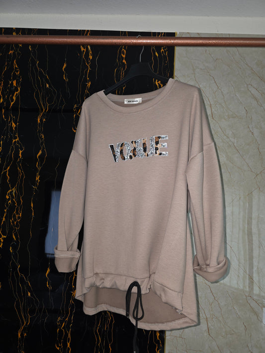 Damen Pulli mit aufdruck