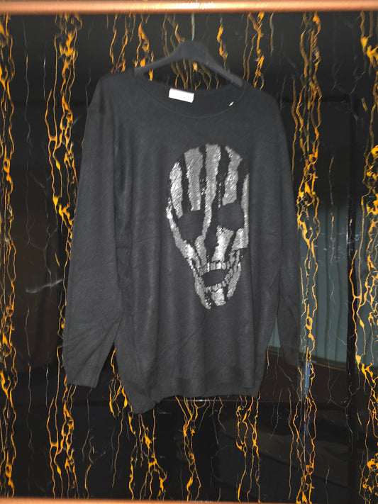 Damen Pulli mit Totenkopf