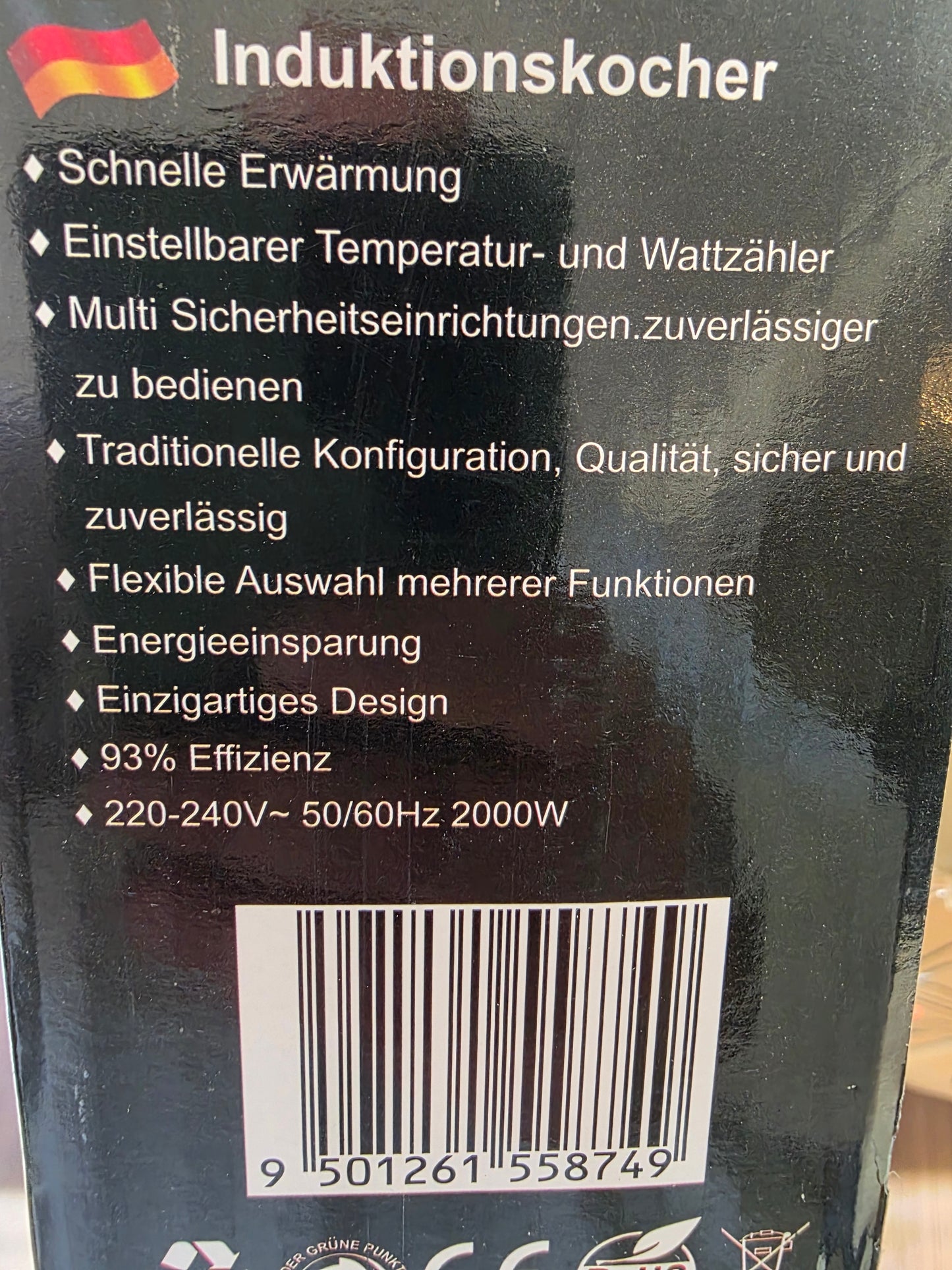 Wunderschöne Induction kochplatte